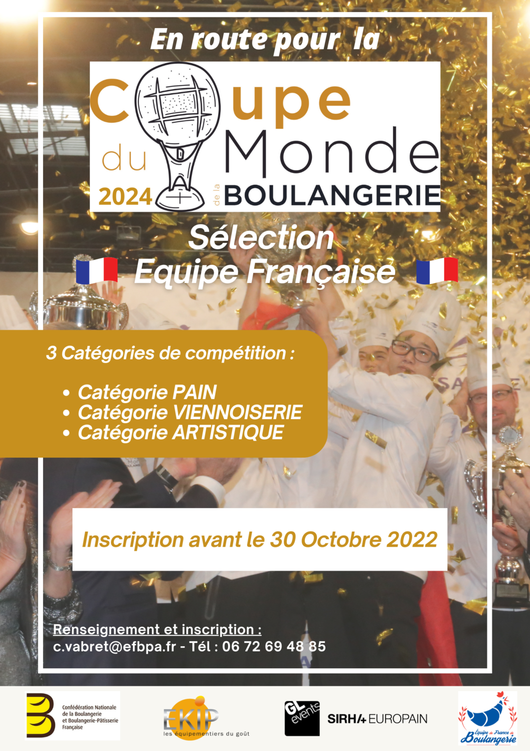 Coupe du Monde de la Boulangerie 2024 Sélection de l’équipe française